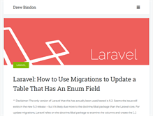 Tablet Screenshot of drewbindon.com